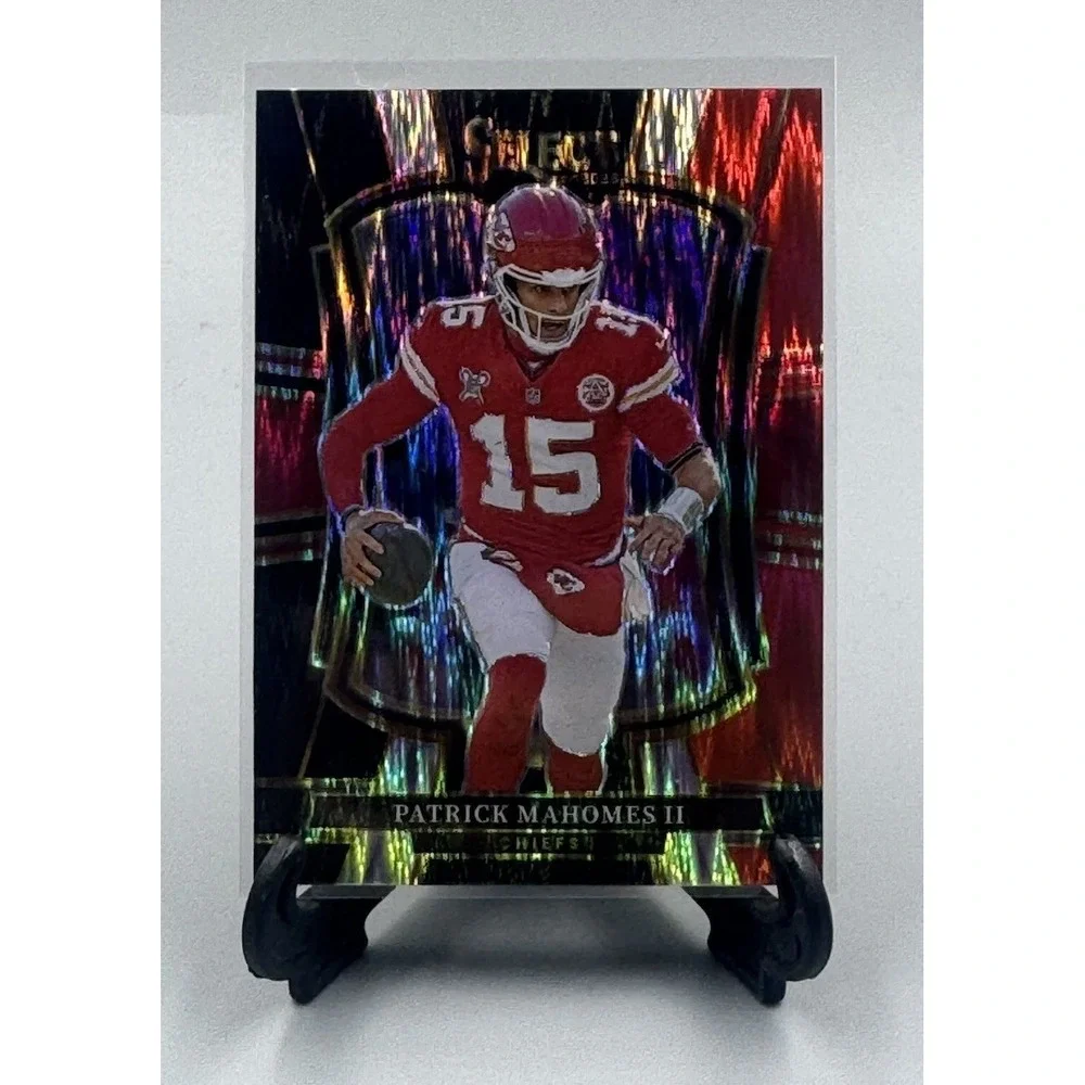 2025 Select Patrick Mahomes Premier Level #107 Red and Black‎ Prizm Shock